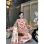 Đồ bộ Pyjama họa tiết chất liệu lụa latin tay dài quần dài Freesize 46-54kg - cn148