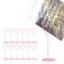 BEABOUT 12 Cái Hộp đựng danh thiếp bằng kim loại có đế, Hộp đựng tin nhắn bằng kim loại dễ thương màu hồng có đế, Kim loại trang trí hình trái tim 11 * 4cm Hộp đựng danh thiếp Tiệc đính hôn