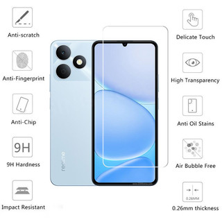 Dành Cho Realme Note 80 70 60 50 70T C51 Realme C53 C51S C63 4G 5G 2026 Full Cover Kính Cường Lực Mặt Trước Phim Bảo Vệ Màn Hình Mặt Sau Ống Kính Máy Ảnh Phim Bảo Vệ