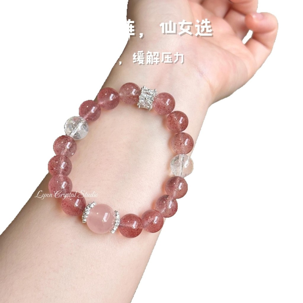 Vòng tay pha lê starlight hoa đào - thiết kế sang trọng, mang lại may mắn