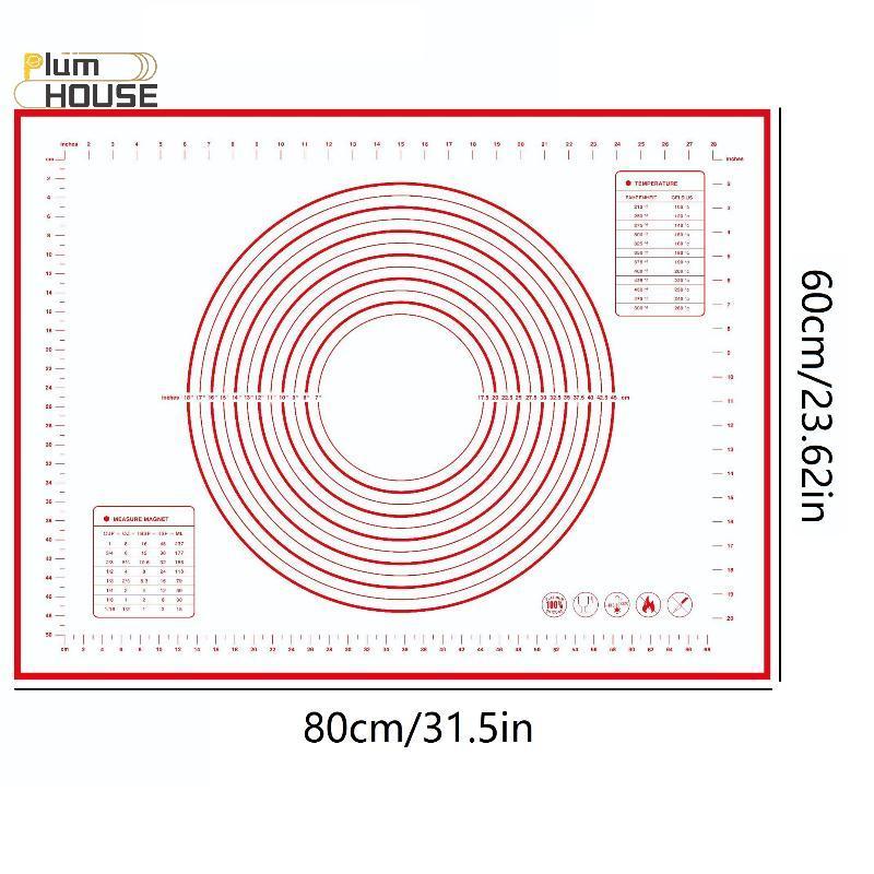 PlumHOUSE Silicone Nướng Bánh Ngọt Cán Nhào Miếng Lót Nhà Bếp Bánh Pizza Bột Chống Dính Chảo Bánh Ngọt Thảm VN
