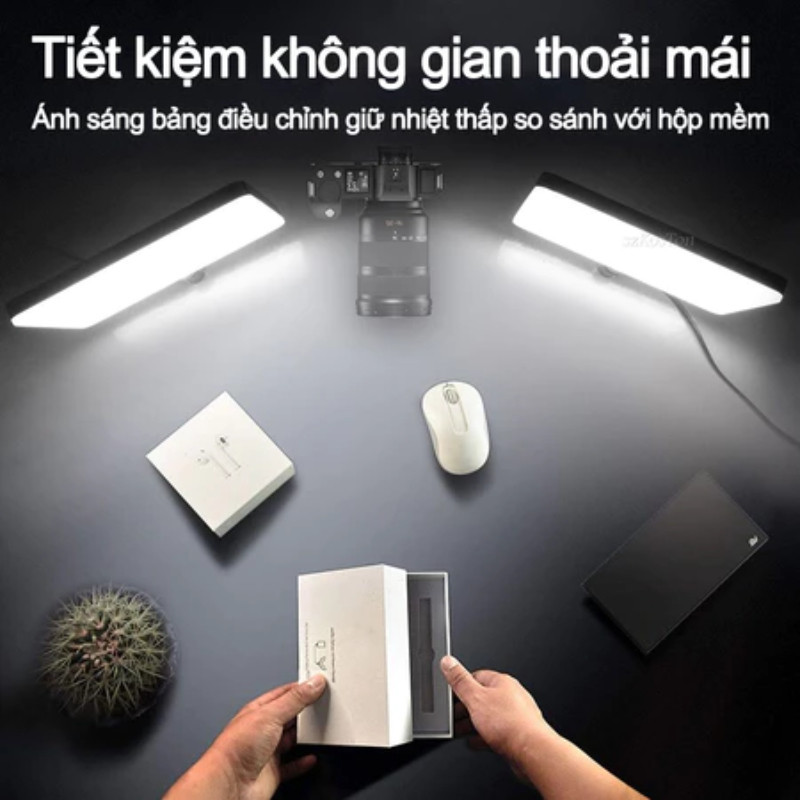TNW 11 Inch Đèn LED Panel,Có chân đế 2.1m,3 màu có thể điều chỉnh,Đèn Studio,Trợ Sáng Livestream
