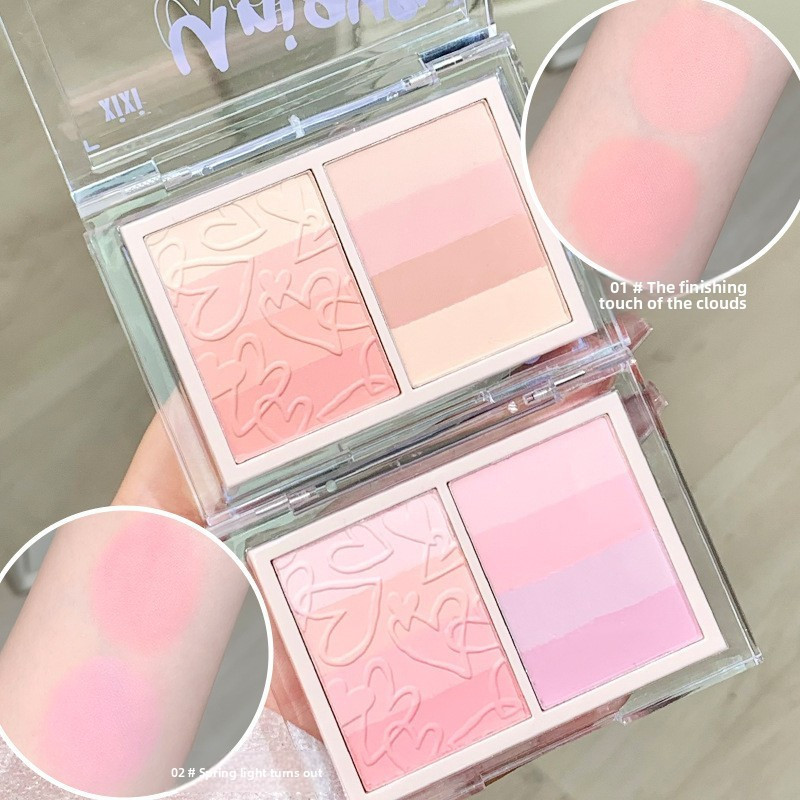 XIXI D717 Má Hồng Phấn Mịn Lên Màu Tự Nhiên, Blush Gradient Dễ Tán, Trang Điểm Hằng Ngày