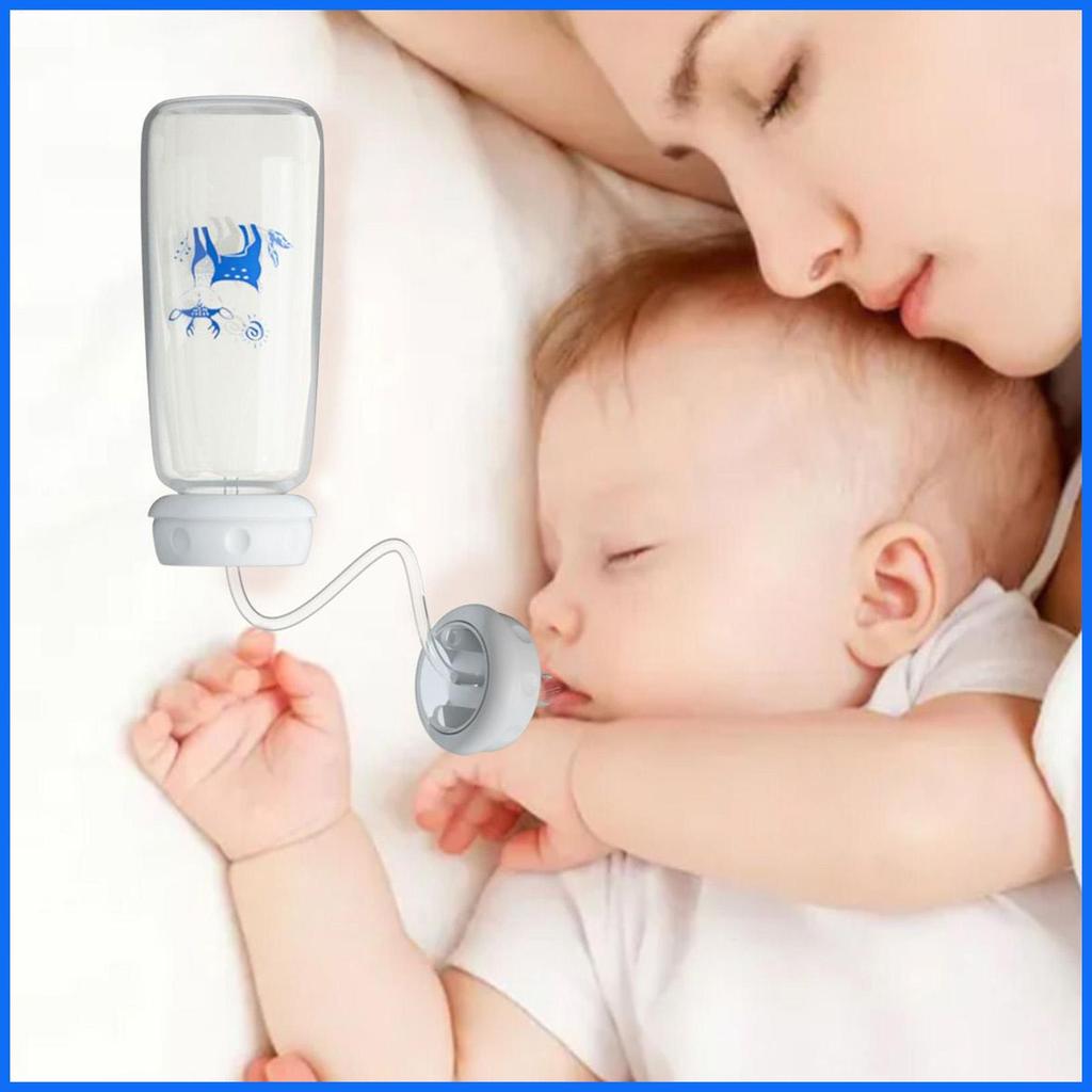Bình Trẻ Em 240ml Silicone Chống Rò Rỉ Với Núm Vú Ống Hút Chống Dính Bình Sữa Sippy Cup Cho Bé Trai Bé Gái junlavn