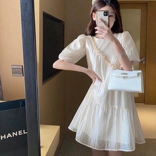 Váy Liền Voan Kiểu Pháp, Trang Phục Nữ Mẫu Mới Mùa Hè, Váy Thon Gọn Kiểu Tây Cao Cấp,phù hợp dáng người nhỏ