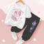 My Melody Hoạt Hình Dễ Thương Trẻ Em Trang Phục Hai Mảnh Áo Thun Tay Ngắn Và Quần Dài Đồ Chơi Đi Học