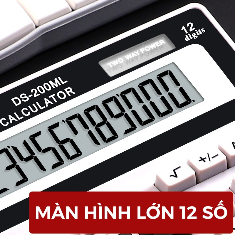 Máy tính cầm tay — Nút bấm lớn, thao tác nhanh chóng, phù hợp với nhân viên kế toán văn phòng