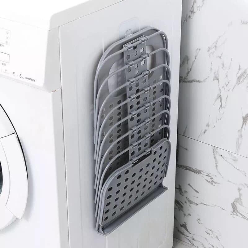 Giỏ để đồ đa năng gấp gọn Giỏ đựng đồ treo tường chất liệu nhựa PP an toàn treo máy giặt gọn gàng tiện lợi