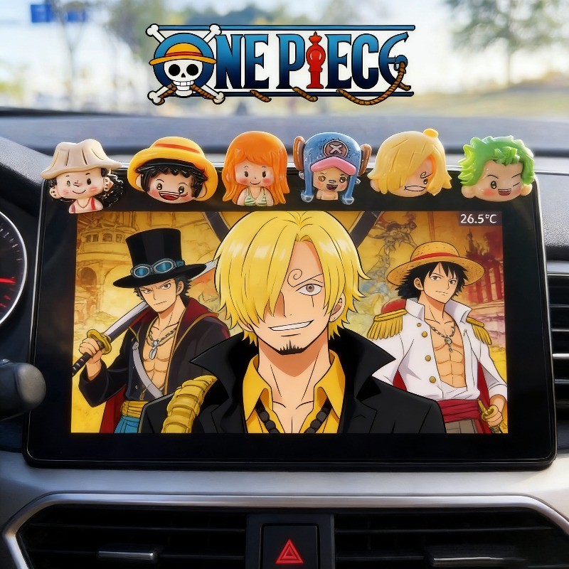 6 Cái / bộ Phiên Bản Q One Piece Anime Hình Luffy Zoro Sanji Nami Chopper Usopp Hình Đồ Chơi Mô Hình Đồ Chơi Xe Hơi Đồ Trang Trí
