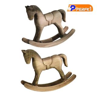Bập bênh Ngựa Gỗ Điêu Khắc, Nghệ Thuật Trang Trí Thiết Kế Retro Tượng Trang Trí Cho Trung Tâm, Văn Phòng, Bàn Đầu Giường, Mặt Bàn