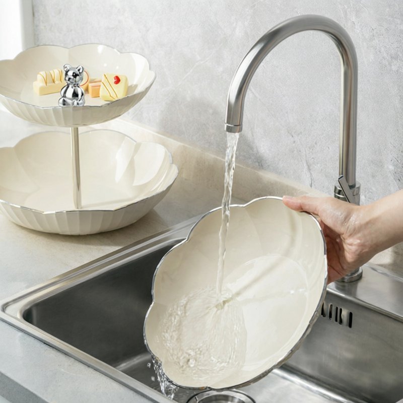 Khay đựng kẹo trái cây 3 tầng hình gấu nhựa cao cấp thân thiện môi trường trang trí nhà cửa phù hợp