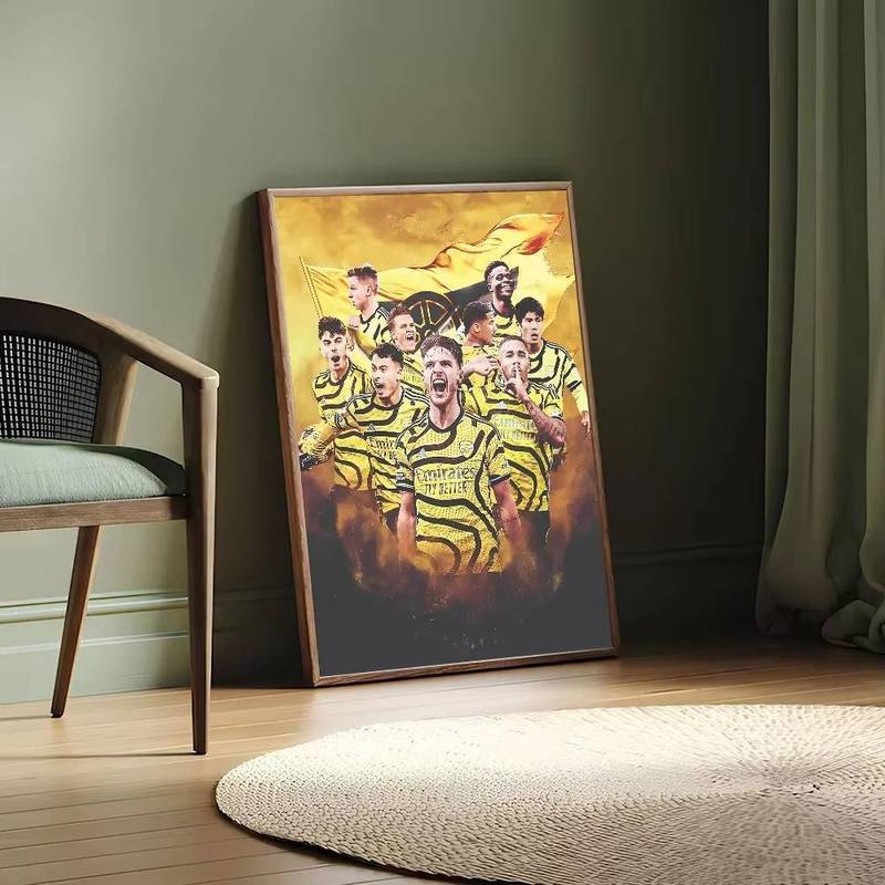 Arsenal FC Bóng Đá Canvas Poster Chống Thấm Nước Không Khung Nghệ Thuật Treo Tường Cho Phòng Ngủ Ký Túc Xá Thanh Cafe Trang Trí