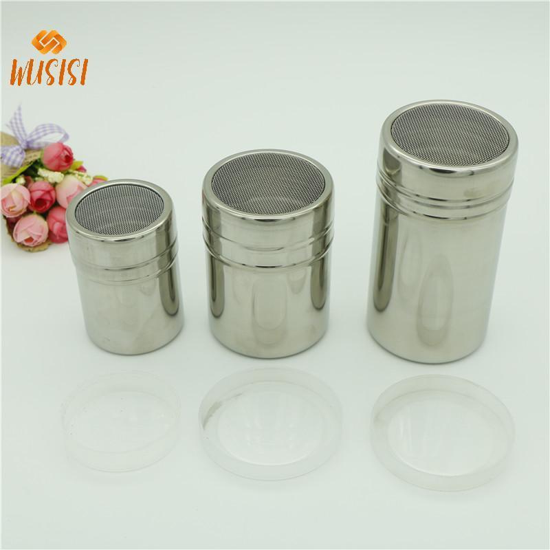 [WUSISI] Bình lắc sô cô la bằng thép không gỉ Bột đường Bột ca cao Máy pha cà phê MỚI