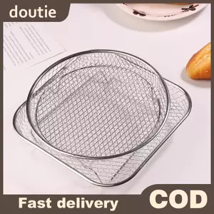 Doutie 1 Nồi Chiên Không Khí Ra Staable Nướng Ra Thép Không Gỉ Nướng Giỏ Chống Dính Airfryer Khay Dây Ra Giỏ Tiện Ích Nhà Bếp VN