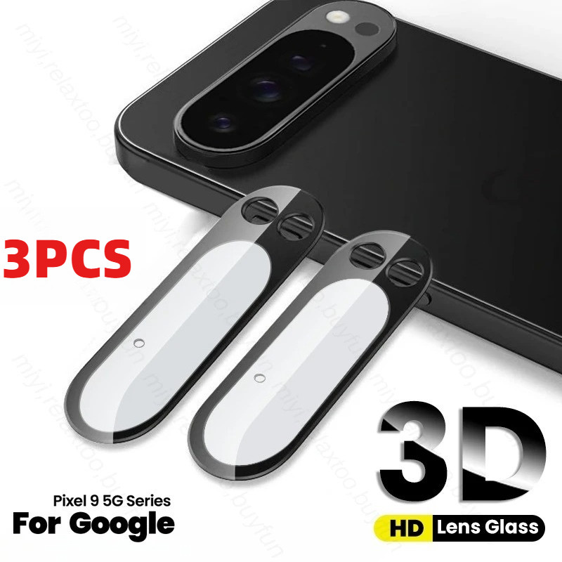 3D Full Camera Bảo Vệ Cho Google Pixel 10a 10 9 Pro XL Đen Edge Ống Kính Máy Ảnh Kính Cường Lực Cho Google Pixel 8 7a 7 Pro Ốp lưng Phụ Kiện Bảo Vệ Ống Kính