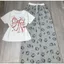 sét Bộ đồ nữ quần họa tiết mèo Kiti +áo phông CROPTOP tăm lạnh -hình nơ loang-chang315888