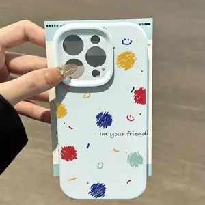Vẽ Màu Bút Chì Màu Tươi Sạch Cho Ốp Lưng Điện Thoại Iphone16 17 Air Silicon14/13/11Pro