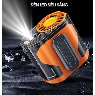 Quạt tích điện mini đeo thắt lưng, đeo cổ, 100 cấp độ gió, làm mát nhanh, tiện dụng.PA SHOP 2010