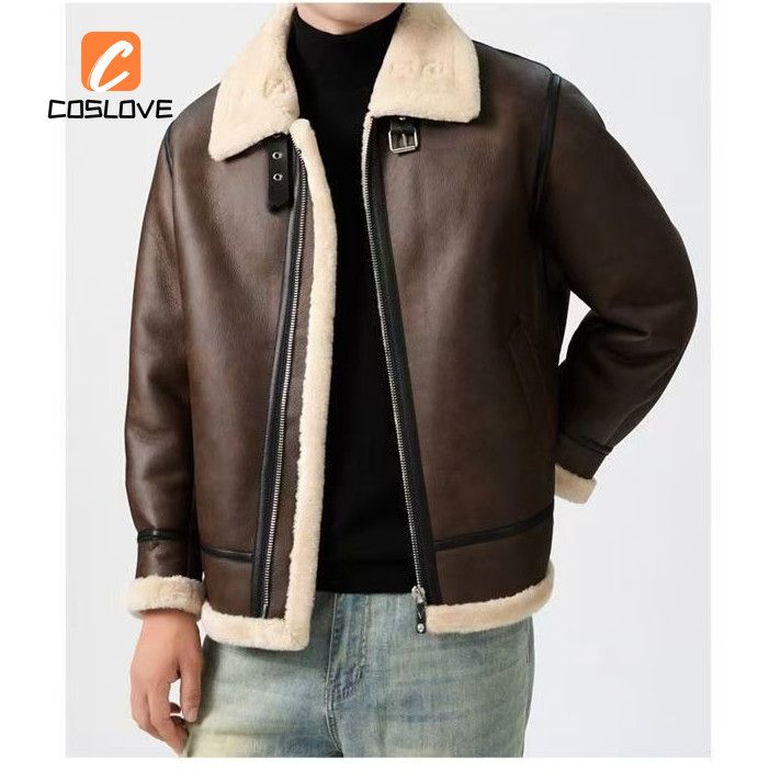 Hàng sẵn có - Áo khoác cosplay Resident Evil Leon da thật, thiết kế nghệ thuật, quần áo dài tay