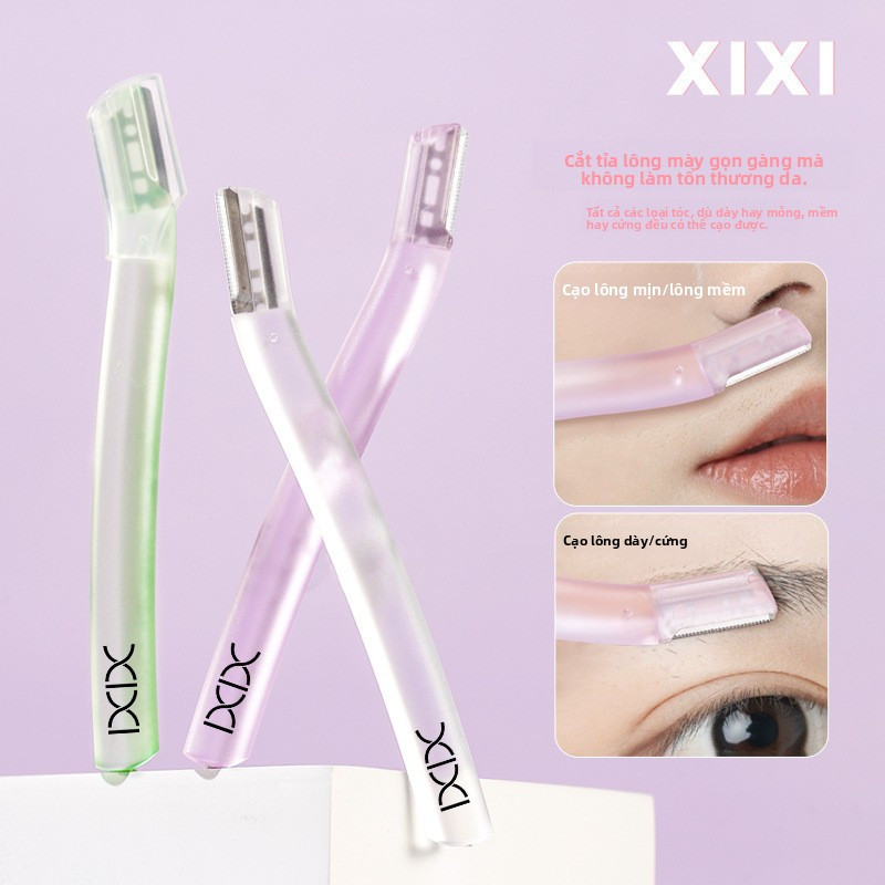 XIXI GJ128 Dao Cạo Lông Mày Mini, Lưỡi Thép Không Gỉ, An Toàn, Dễ Dùng Cho Người Mới