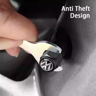4 Bánh Xe Ô Tô Lốp Van Mũ Chống Trộm Bánh Xe Trung Tâm Dán Cho Volkwagen VW Golf GTI Passat Jetta Touran Tiguan Polo Magotan