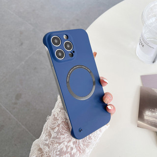 Dành Cho Ốp Sạc Không Dây Cho iPhone 15 ProMax 14 13 12 11 Pro XS Max XR X 8 Plus SE 2020 Vỏ Nhựa Không Khung K01