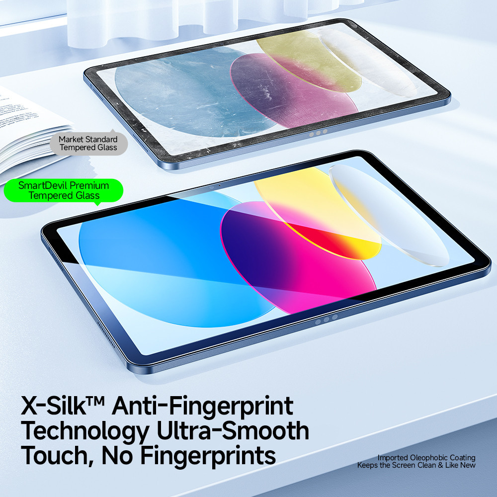 Kính Cường Lực SmartDevil Cho iPad Air 8 / 7 / 6 / 5 / 4 / 3 iPad 12th 11th 10th 9th 8th 7th iPad Pro 11 iPad Pro 12.9 iPad Mini 6 5 4 ipad 2021 2020 2019 iPad 5 6th Full Cover | BigBuy360 - bigbuy360.vn