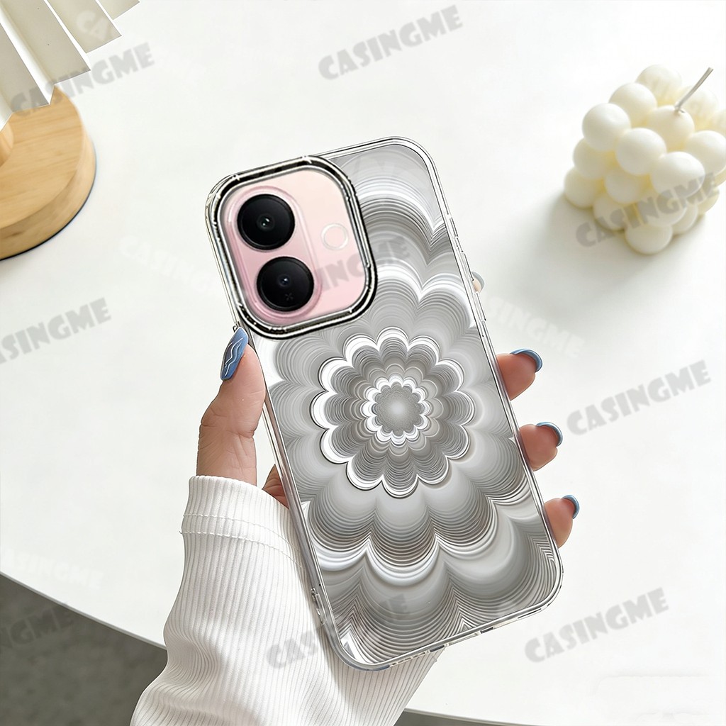 Vivo V60 Lite 5G Mạ Sang Trọng Da Hoa Mờ Vỏ Hoa Nhiều Màu Sắc Ốp Lưng Cho Vivo V60 Lite V70 V50 V60Lite VivoV60Lite Pro 4G 5G Vỏ Điện Thoại Bảo Vệ Chống Sốc