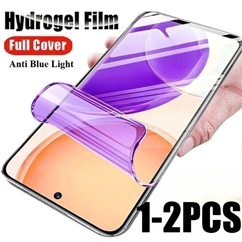 1-2 Chiếc Full Cover Chống Ánh Sáng Xanh Mềm Hydrogel Cho Samsung Galaxy A22 A23 A24 A25 A26 A30 A30s A31 A32 A33 4G 5G Chống Gián Điệp Riêng Tư Và Bảo Vệ Màn Hình HD Phim Mờ