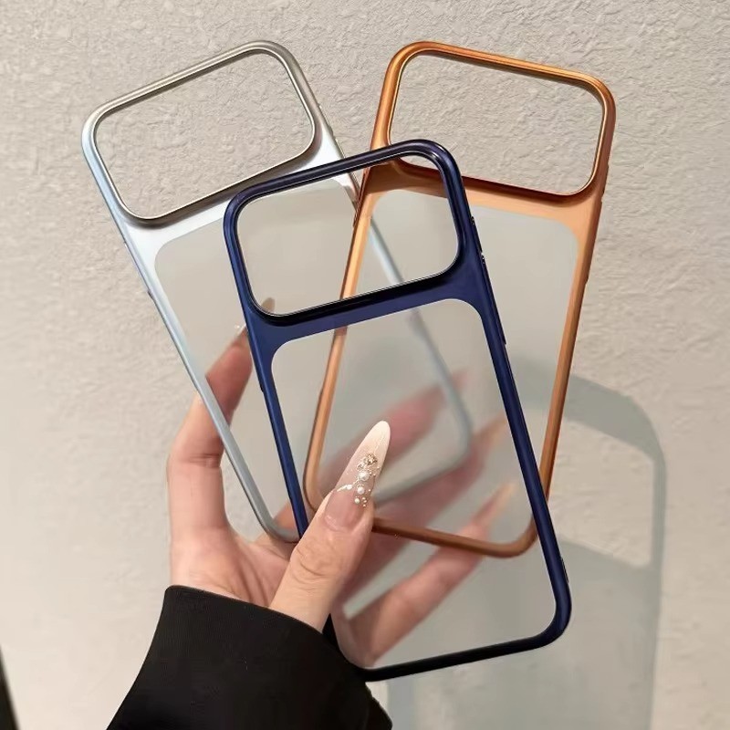 Slim Matte Acrylic Clear PC Mạ Ốp Lưng Cho Samsung Galaxy S26 S25 Ultra S24 S23 FE Plus 5G Trong Suốt Siêu Mỏng
