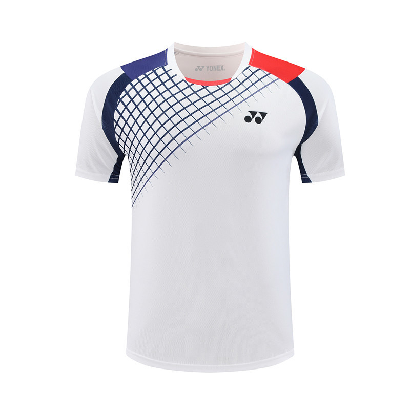 Áo sơ mi cầu lông YONEX tay ngắn cho cả nam và nữ, thoáng khí phù hợp tập luyện