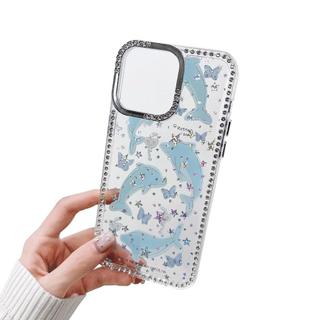 Đuôi Cá Sấu Áo Bơi Cho Iphone 16plus Iphone 14 Viền Ngọc Trai Ngôi Sao Iphone 13/11 Pro