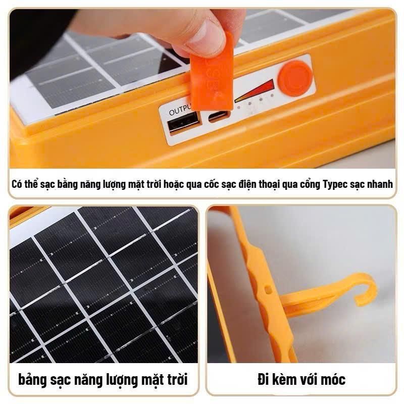 Đèn Led chiếu sáng - Đèn Led Năng Lượng Mặt Trời Cầm Tay , Đèn Tích Điện Chống Nước. C87 SHOP