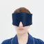 Mặt nạ ngủ LACYES, Mặt nạ ngủ băng đô có thể điều chỉnh thoáng khí, Ánh sáng chặn che mắt thoải mái Giả lụa Chụp mắt ngủ trưa