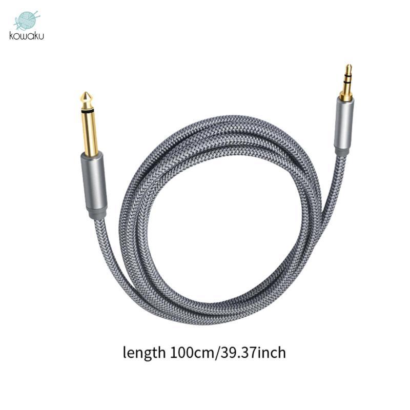 Đàn Guitar Cáp Âm Thanh Mono Sang Stereo Aux Dây Nối Dài 6.35 Mm Nam 3.5 Mm TRS Nam Đồng Cao Che Chắn Thích Hợp Cho Nhạc Sĩ Phòng Thu Kỹ Sư Âm Thanh Hồ