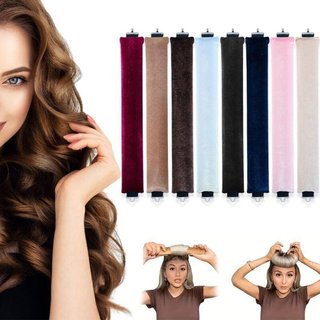 Thanh uốn tóc không nhiệt – Chất bọt mềm – Không hư tóc, dùng ngủ tiện lợi – Sóng to 3cm, có móc cố định