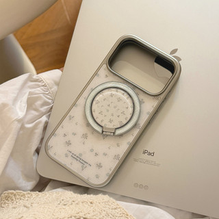 [Sheren] Ốp Điện Thoại Hoa Xanh Tươi Nhẹ Nhàng Thích Hợp Cho i17 16 15 14 13 12 11 pro max Vỏ Bảo Vệ Chống Sốc