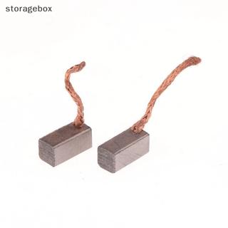 [Hộp lưu trữ] 4 Phụ kiện DIY 6x6x12mm Động cơ điện Bàn chải Carbon Dụng cụ điện Quạt thổi than chì Bàn chải đẹp