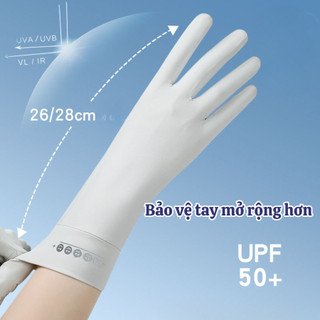 Găng Tay Chống Nắng Nữ Hở Ngón Cảm Ứng, Găng Tay Chống Tia UV Thoáng Khí Chống Trượt Đi Xe Máy