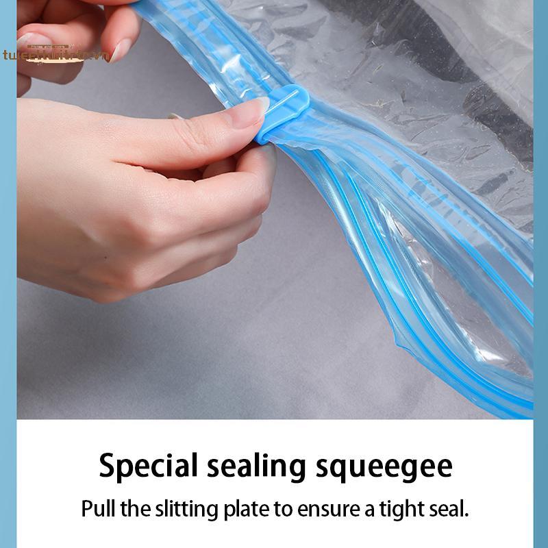 TRTR 5 Chiếc Thiên Tính Trong Suốt Hút Chân Không Nén Túi Niêm Phong Đặc Biệt Cho Quần Áo Và Quilts Túi Bảo Quản Du Lịch Và Túi Bảo Quản Chung VN