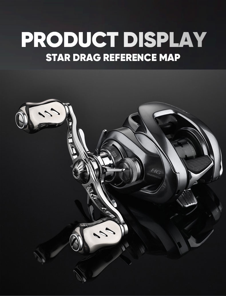 Mô tả GOMEXUS Star Drag  Máy câu cá daiwa Tatula Zillion Shimano Curado SLX 65mm ST - 9