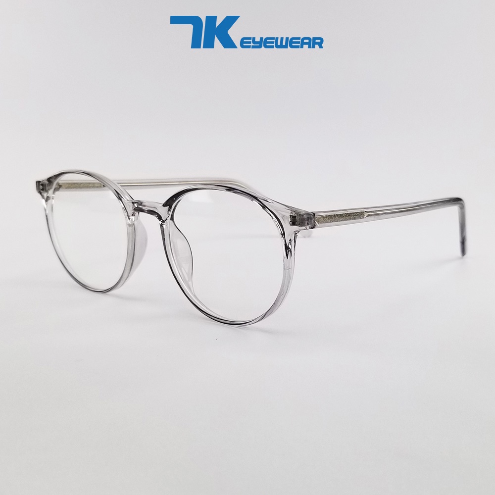 Mô tả Mắt kính cận tròn có sẵn độ 0 - 6 độ tròn nam nữ 7K8243 màu đen, xám, hồng. Tròng kính chống UB, ánh sáng xanh, đổi màu - 8