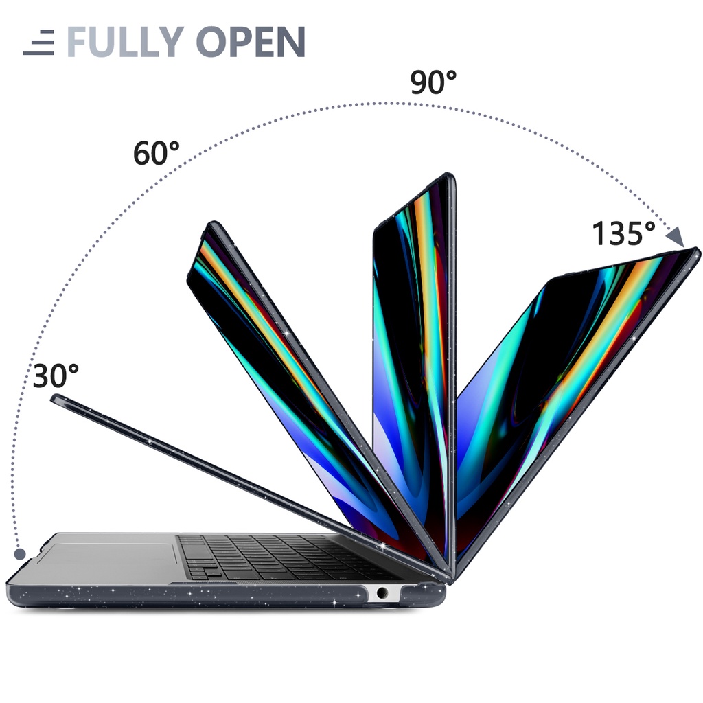 Mô tả Bling Crystal Case for MacBook Pro13 14" M4 M3 M2 M1 Air 13 13.6 15" A2941 A2681 A2337 A2179 A1932 A2442 A2338 A1708 A1706 A2159 A1989 A2251 Laptop Hardshell Case - 4