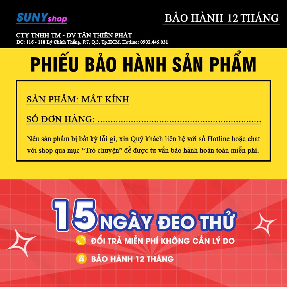 Mô tả Mắt kính cận tròn có sẵn độ 0 - 6 độ tròn nam nữ 7K8243 màu đen, xám, hồng. Tròng kính chống UB, ánh sáng xanh, đổi màu - 9