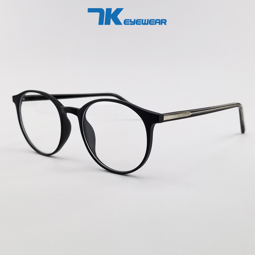 Mô tả Mắt kính cận tròn có sẵn độ 0 - 6 độ tròn nam nữ 7K8243 màu đen, xám, hồng. Tròng kính chống UB, ánh sáng xanh, đổi màu - 6