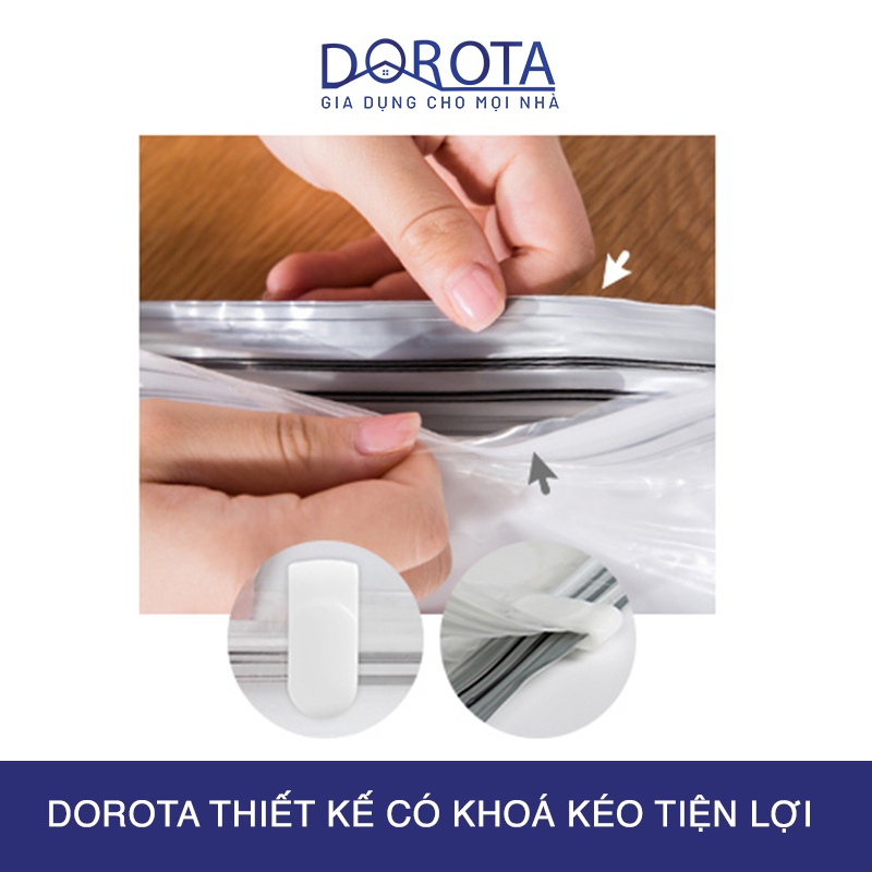 Mô tả Túi đựng quần áo hút chân không DOROTA không cần dùng bơm tái sử dụng chống nước chống mốc 50x70x30cm FL573 - 4