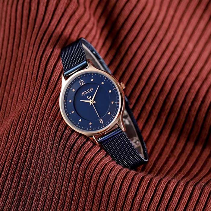 Mô tả Julius Official| Đồng hồ nữ JULIUS JA-1060 dây thép - 4