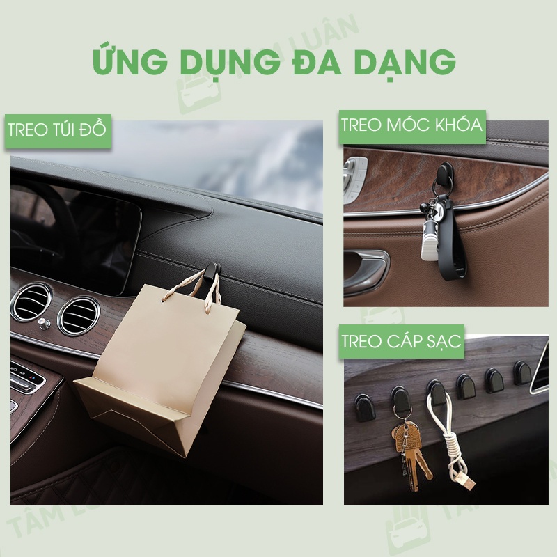 Mô tả Móc treo đồ ô tô, xe hơi Tâm Luân dính chắc, phụ kiện ô tô nhỏ gọn tiện lợi - 9