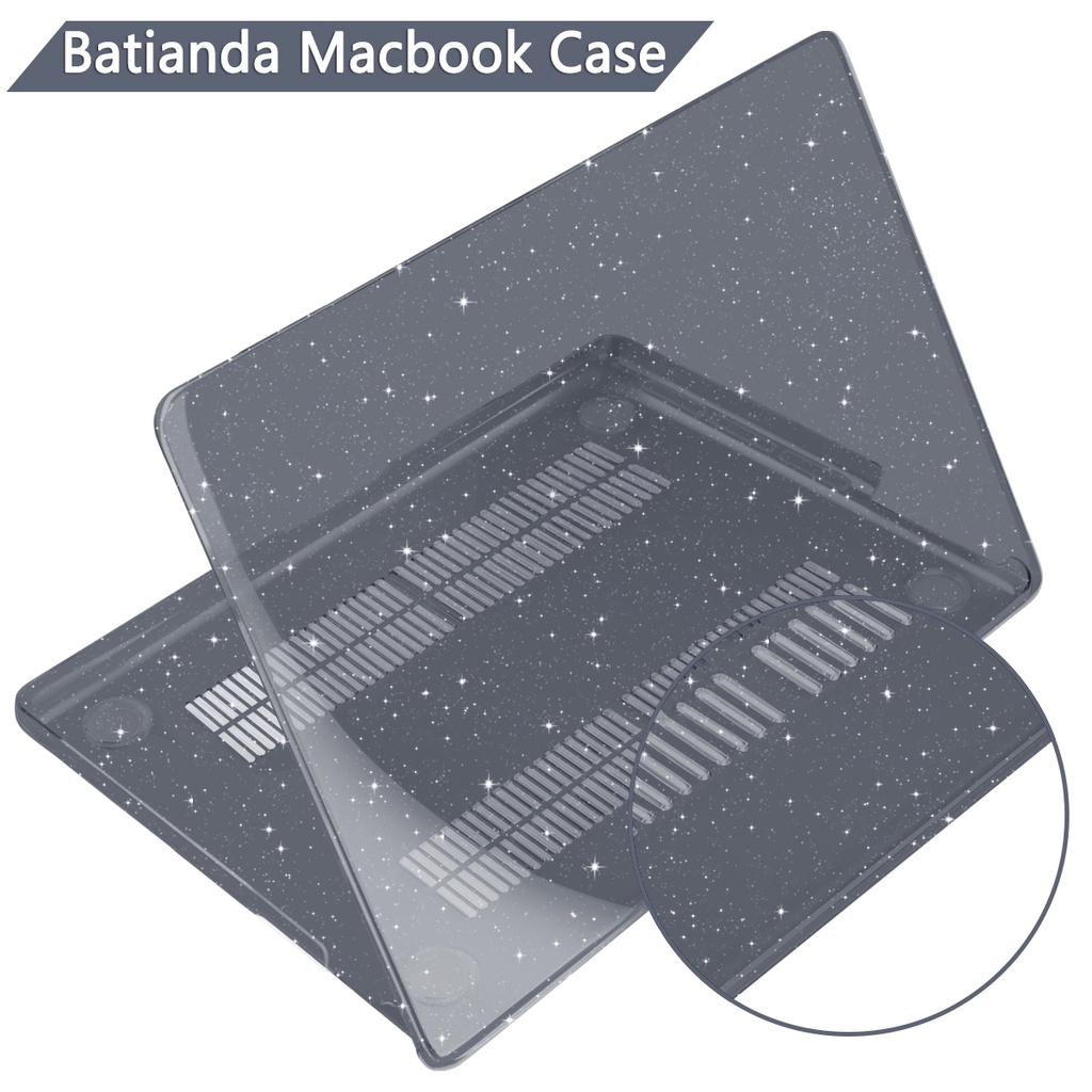 Mô tả Bling Crystal Case for MacBook Pro13 14" M4 M3 M2 M1 Air 13 13.6 15" A2941 A2681 A2337 A2179 A1932 A2442 A2338 A1708 A1706 A2159 A1989 A2251 Laptop Hardshell Case - 2