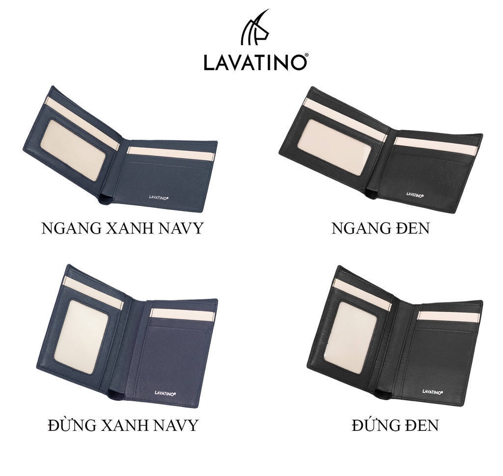 Mô tả Ví Nam Cao Cấp Da Saffiano Chống Xước, Chống Thấm Nước Chính Hãng Lavatino - WB28 - 4